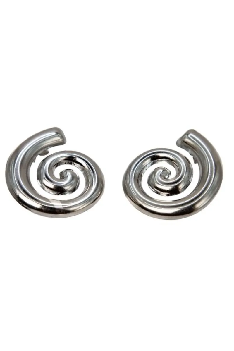 Spiral Formlu Çelik Küpe - görsel 2